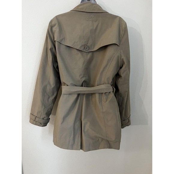 Target Dry Womens Jacket Size M Belted Beige Short Trench Medium Lined - Picture 5 of 12